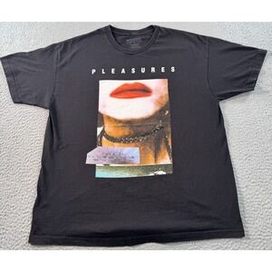 Pleasures Now Poor Connection Tour 1994 Shirt Men's XL Black Music Pop Band Tee